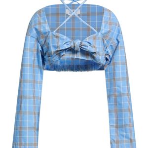 MSGM Blue Azure Top Cotton, Polyester