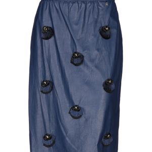Jupe mi-longue Elisabetta Franchi en coloris Bleu