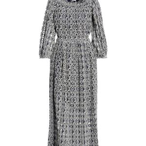 Clips More Grey Midi Dress Cotton