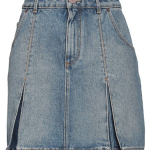 Balmain Blue Denim Skirt