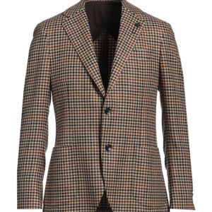 Lardini Brown Sand Blazer Virgin Wool, Cashmere for men