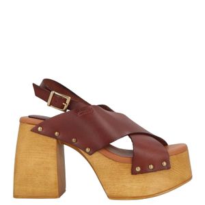 SOFIA MARE Brown Sandals Leather