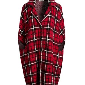 Dixie Red Coat Acrylic, Viscose, Wool, Alpaca Wool