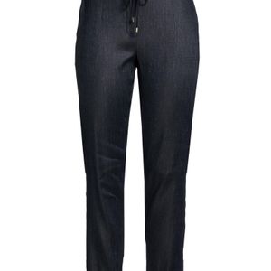Lorena Antoniazzi Blue Midnight Pants Linen, Viscose, Elastane