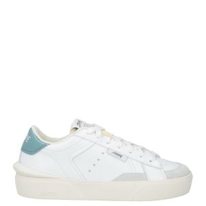 Strype White Sneakers Leather, Textile Fibers