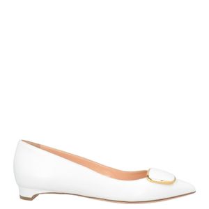 Rupert Sanderson Natural Ballet Flats Calfskin