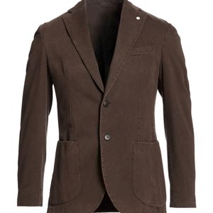 L.b.m. 1911 Brown Blazer Cotton, Cashmere for men
