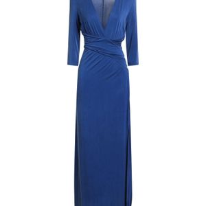 Liu Jo Blue Bright Maxi Dress Cupro, Elastane