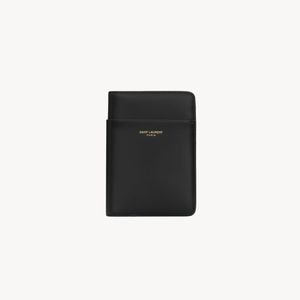 Saint Laurent Black Paris Passport Case for men