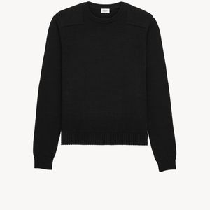 Saint Laurent Black Crewneck Sweater for men