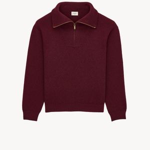 Saint Laurent Red Half-Zip Sweater for men