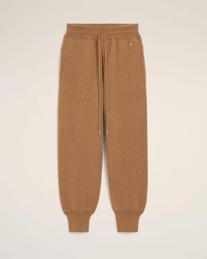 Ami Paris Wool Track Trousers - Natural