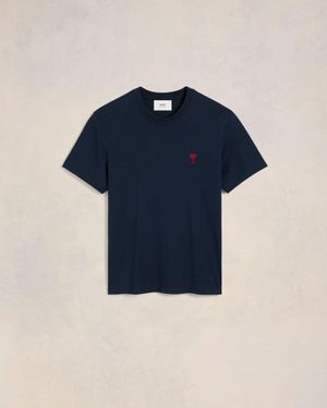 Ami Paris Ami De Coeur T-Shirt - Blue