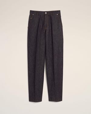 Ami Paris Balloon-Fit Cotton Jeans - Blue