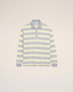 Ami Paris And Strapped Cotton Polo - Natural