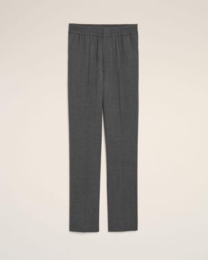 Ami Paris Elasticated-Waist Wool Pants - Multicolor