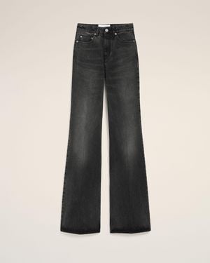 Ami Paris Cotton Flare Fit Jeans - Black