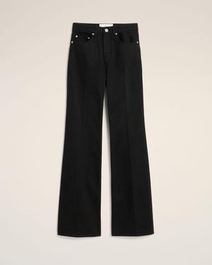 Ami Paris Flare-Fit Cotton Jeans - Black