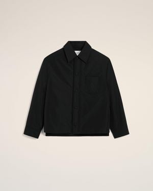 Ami Paris Taffetas Padded Ami De Coeur Overshirt - Black