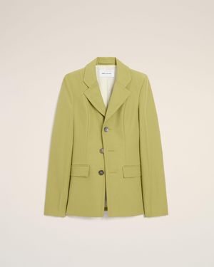 Ami Paris New Wool Single Breasted Fitted Jacket - Multicolour
