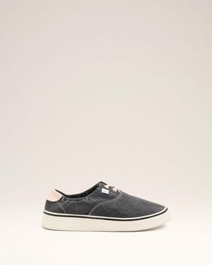 Ami Paris Cotton Tennis Trainers - Natural