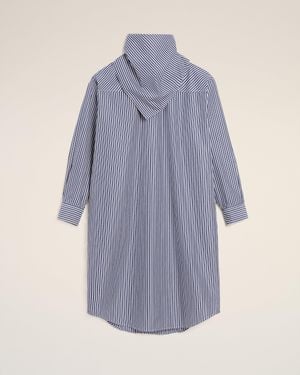 Ami Paris Cotton Bandana Midi Dress - Blue