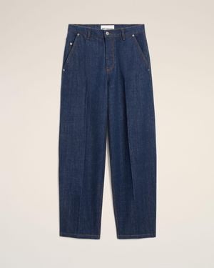 Ami Paris Cotton Balloon Fit Jeans - Blue