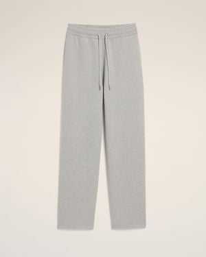 Ami Paris Cotton Track Pants With Ami De Coeur - Natural
