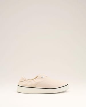 Ami Paris Cotton Tennis Trainers - Natural