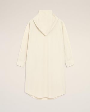 Ami Paris Cotton Bandana Midi Dress - Natural
