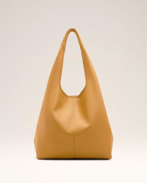 Ami Paris Soft Leather Etienne Hobo Bag - Natural