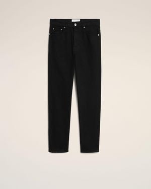 Ami Paris Tapered-Fit Cotton Jeans - Black