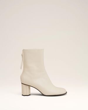 Ami Paris Leather Piano Boots - Natural