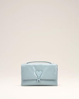 Ami Paris Smooth Leather Voulez Vous Bag - Blue