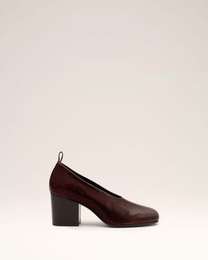 Ami Paris Cow Leather Court Shoes - Natural
