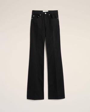 Ami Paris Flare-Fit Cotton Jeans - Black