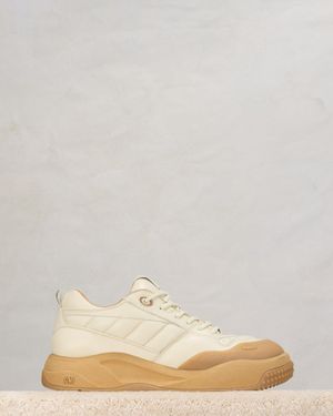 Ami Paris Low Top Ami Sn1509 Trainers - Natural