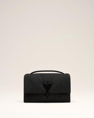 Ami Paris Denim Voulez-Vous Bag - Black