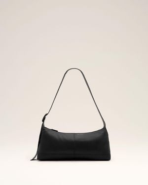 Ami Paris Small Taurillon Leather Etienne Crossbody Bag - Natural