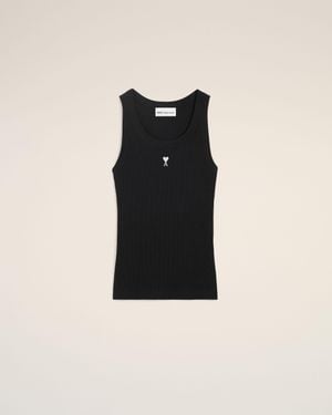 Ami Paris Sleeveless Tops - Black
