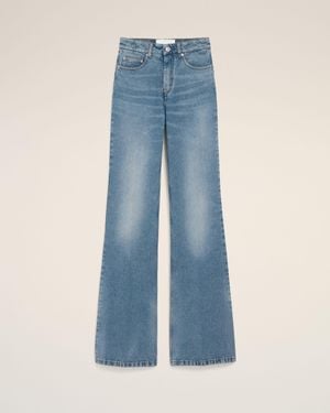 Ami Paris Flare-Fit Cotton Jeans - Blue