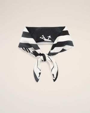 Ami Paris Silk Place Des Victoires Scarf - Black