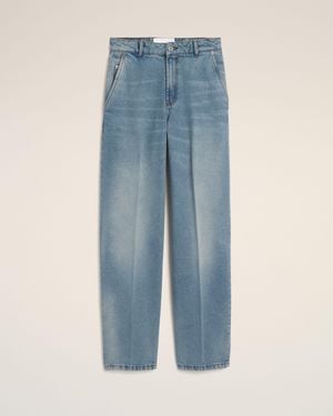 Ami Paris Balloon-Fit Cotton Jeans - Blue