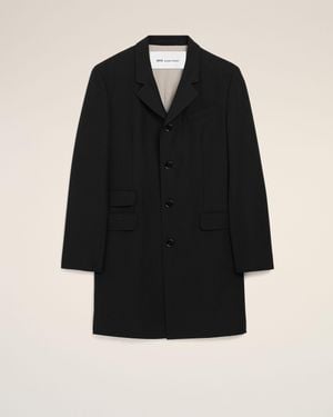 Ami Paris New Wool Straight Simple Breasted Jacket - Black