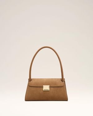 Ami Paris Cow Leather Small Mimi Bag - Natural