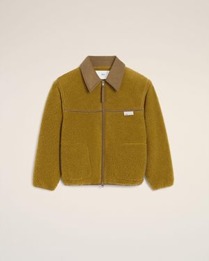 Ami Paris Fleece Zipped Jacket - Multicolour