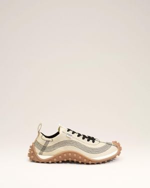 Ami Paris Mesh Mirage Trainers - Natural
