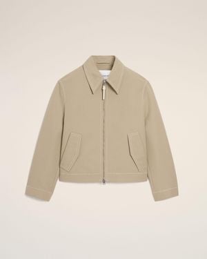 Ami Paris Cotton Utility Jacket - Natural
