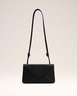 Ami Paris Etienne Taurillon Leather Envelope Phone Holder - Natural