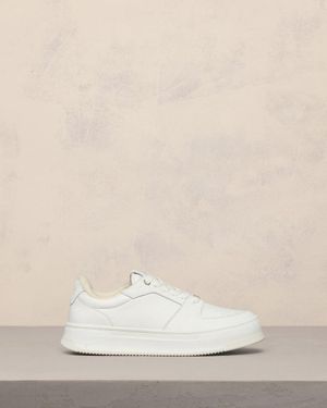 Ami Paris New Lace Up Arcade Trainers - Natural